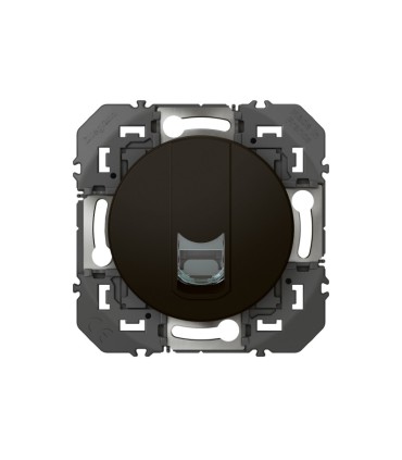 Prise blindée RJ45 cat6 STP Dooxie noir emballage blister