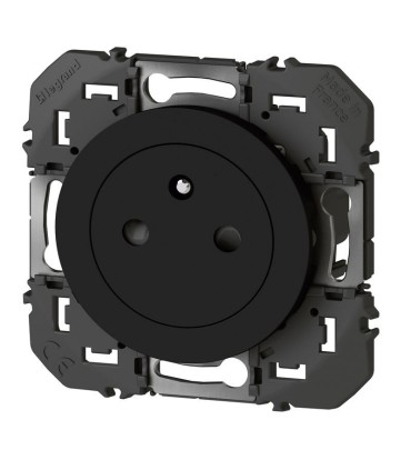 Prise de courant 2P+T Surface dooxie 16A - noir