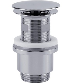 Bonde universelle lavabo DIGICLIC clapet laiton chromé recoupable