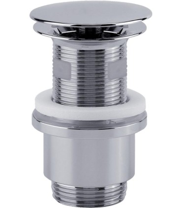 Bonde universelle lavabo DIGICLIC clapet laiton chromé recoupable