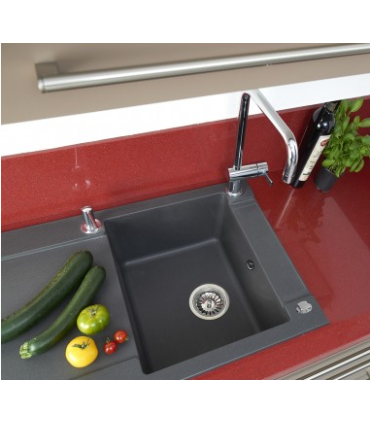 Bonde pour évier 1 cuve Ø 90 mm, cde automatique à câble avec trop-plein