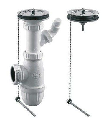 Équipement pour évier 2 cuves communicantes Ø 60 mm