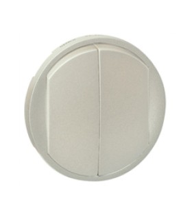 Enjoliveur Céliane double interrupteur V&V ou poussoir - doigt large titane