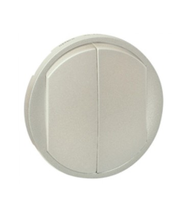 Enjoliveur Céliane double interrupteur V&V ou poussoir - doigt large titane
