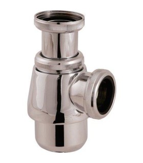 Siphon bidet-lavabo en laiton chromé réglable