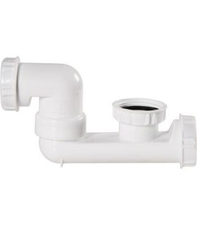 Siphon pour baignoire sortie orientable Hauteur 109.5 mm