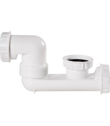 Siphon pour baignoire sortie orientable Hauteur 109.5 mm
