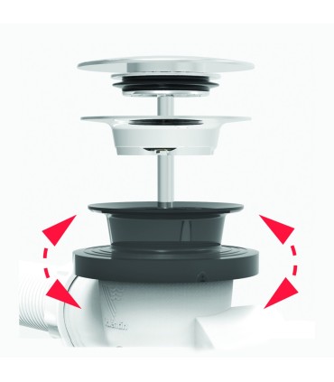 Vidage automatique à câble pour baignoire