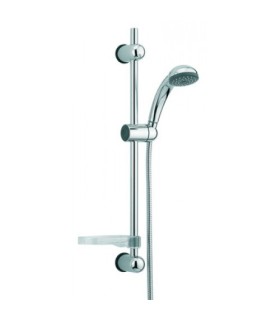 Ensemble de douche chromé Cobra (Douchette- barre -flexible- porte savon)
