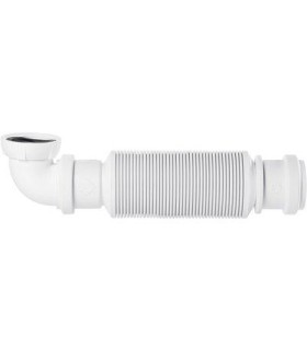 Siphon de lavabo - évier SENZO extra-plat et flexible Ø40 mm