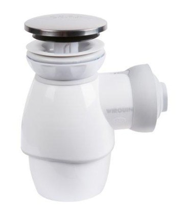 Ensemble TOUT EN 1 Siphon + Bonde Quick-Clac pour lavabos, vasques et lave-mains