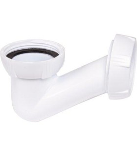 Siphon "V" de baignoire gain de place