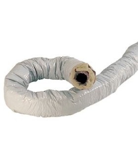 Gaine isolée  PVC ø 80 pour installation VMC- Longueur 6m