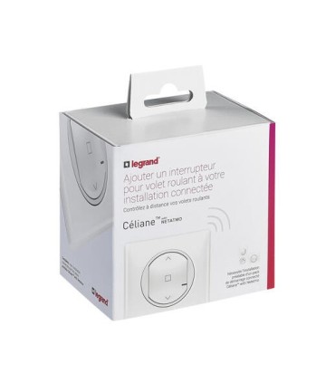 Interrupteur filaire connecté Céliane with Netatmo pour volet roulant - blanc