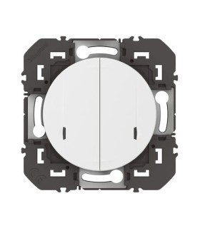 Interrupteur double avec Neutre connecté dooxie with Netatmo blanc