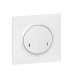 Interrupteur double connecté avec Neutre dooxie with Netatmo - plaque blanc