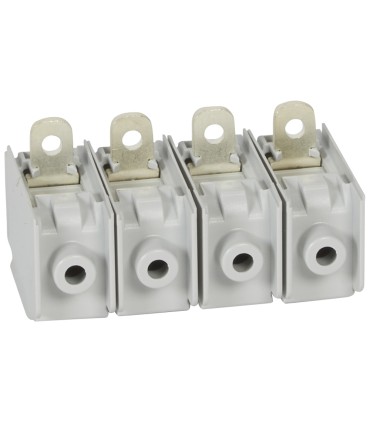 Jeu de 4 bornes à cage grande capacité DPX³ 160 pour câble Cuivre ou Alu souple ou rigide