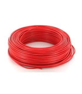 Câble électrique HO7 V-U 1,5 mm² Rouge Rigide couronne de 100 M