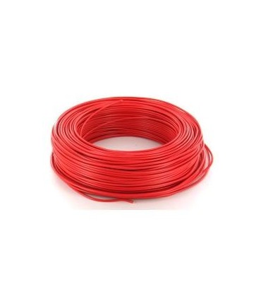 Câble électrique HO7 V-U 1,5 mm² Rouge Rigide couronne de 100 M