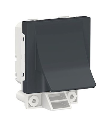 Sortie de câble Unica pour câble Ø 6 à 12 mm, 2 modules, Anthracite