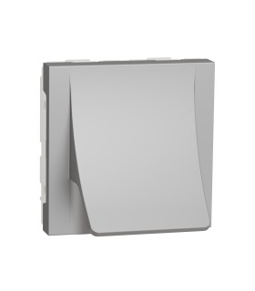 Sortie de câble Unica pour câble Ø 6 à 12 mm, 2 modules, Alu. Mécanisme seul.