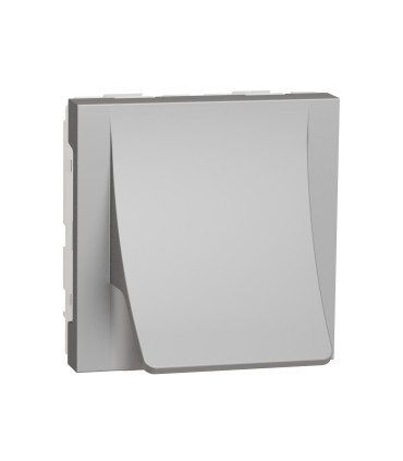 Sortie de câble Unica pour câble Ø 6 à 12 mm, 2 modules, Alu. Mécanisme seul.