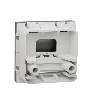 Sortie de câble Unica pour câble Ø 6 à 12 mm, 2 modules, Alu. Mécanisme seul.