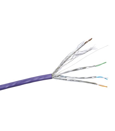 Câble Grade 3 multimédia TV + satellite F/FTP - LSZH - 100 ohms - long. 100 m