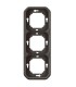 Support plaque encastré 3 postes montage horizontal/vertical Plexo anthracite / Legrand