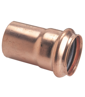 Manchon cuivre mâle et emboîtement femelle par joint torique ø40