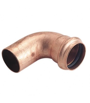 Coude cuivre 90° mâle et emboîtement femelle par joint torique ø32