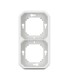 Support plaque encastré 2 postes montage horizontal/vertical Plexo blanc / Legrand