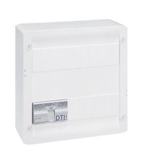 Coffret Multimédia Basique avec brassage équipé et précâblé 8 prises RJ 45