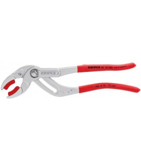 Pince pour siphons et connecteurs becs plastique - Gaine PVC - Chromée