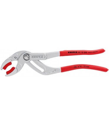 Pince pour siphons et connecteurs becs plastique - Gaine PVC - Chromée