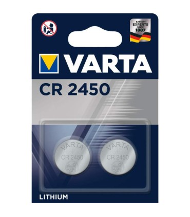 2 Piles bouton CR2450 Lithium 3V
