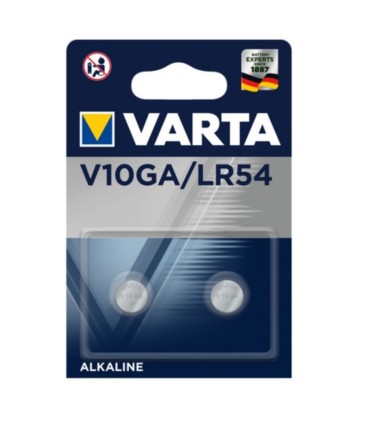 2 piles bouton V10GA - LR54 - 189 Alcaline 1,5V