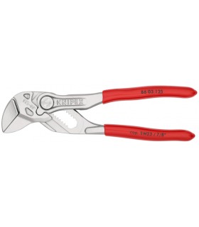 Pince-clé 125mm - Gainage PVC - Chromée - Capacité 23mm