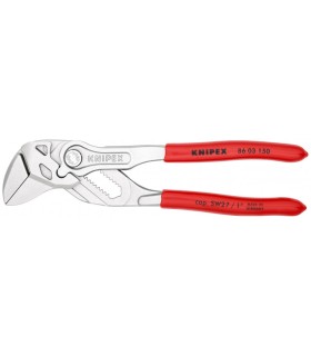 Pince-clé 150mm - Gainage PVC - Chromée - Capacité 27mm