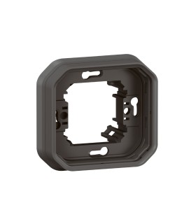 Support plaque encastré 1 poste Plexo anthracite / Legrand