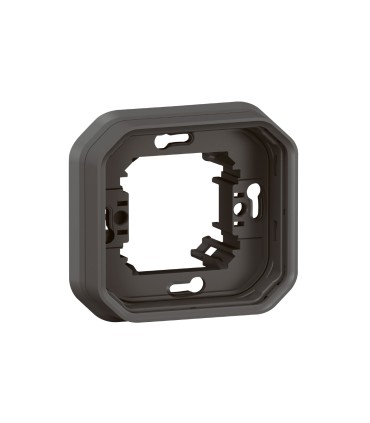 Support plaque encastré 1 poste Plexo anthracite / Legrand