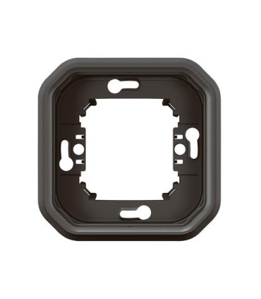 Support plaque encastré 1 poste Plexo anthracite / Legrand