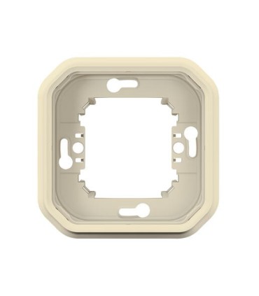 Support plaque encastré 1 poste Plexo sable / Legrand