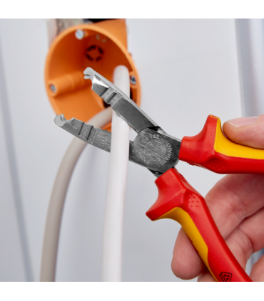 Pince à dégainer et à dénuder isolée 1000 V - 165mm - Chromée