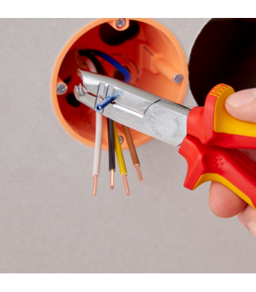 Pince à dégainer et à dénuder isolée 1000 V - 165mm - Chromée
