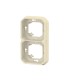 Support plaque encastré 2 postes montage horizontal/vertical Plexo sable / Legrand