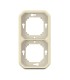Support plaque encastré 2 postes montage horizontal/vertical Plexo sable / Legrand