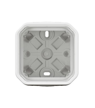 Boîtier saillie 2 embouts à membrane 1 entrée 1 poste Plexo blanc / Legrand