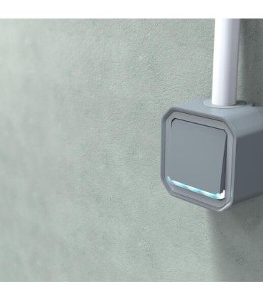 Interrupteur ou va-et-vient témoin Plexo complet saillie - gris