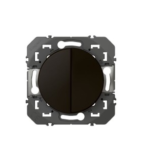 Dooxie Double interrupteur ou va-et-vient 10AX 250V~ noir